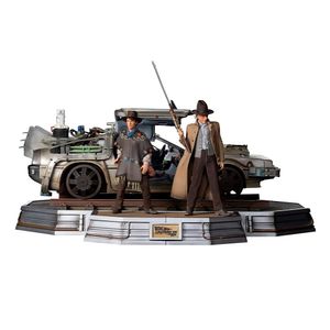Estátua Delorean (Full Set) - Back To The Future III -  Art Scale 1/10 - Iron Studios
