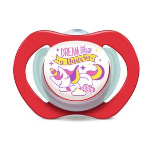 Chupeta Brilha no Escuro Magia 6m+ Dinossauro Rosa - Lillo