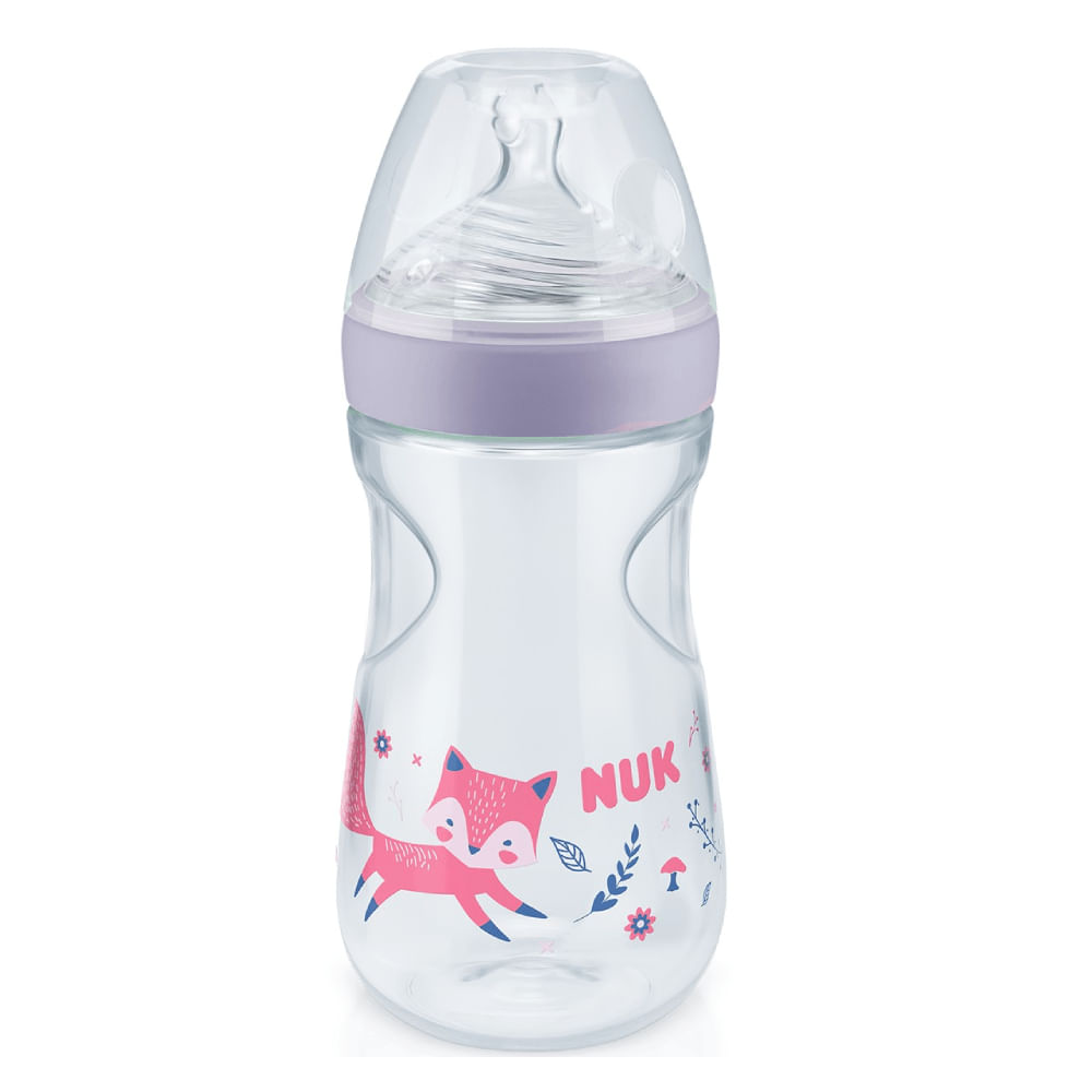 Milk。 Mamadeira Essence Smart Flow 270ml Bico 6m+ Lilás - NUK | Fastshop