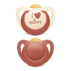 Kit 2 Chupetas For Nature Latex 6m+  Rosa - NUK