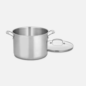 PANELA CUISINART CHEF'S CLASSIC EM AÇO INOX 10 LITROS COM TAMPA 76610-26G