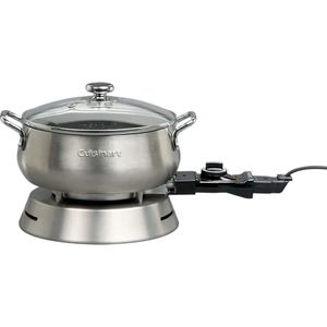 PANELA CUISINART PARA FONDUE + ACESSÓRIOS EM AÇO INOX 220V CFO-50CBBRB