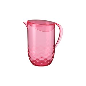 Jarra com Tampa 2 L Plástico Cor Rosa Sorbet Linha Wave Coza