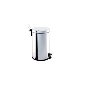 Lixeira Inox  Pedal e Balde 5L Decorlinelixeiras Ø 20x30cm