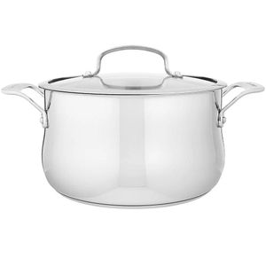PANELA CUISINART CONTOUR 5 EM AÇO INOX COM TAMPA 445-22