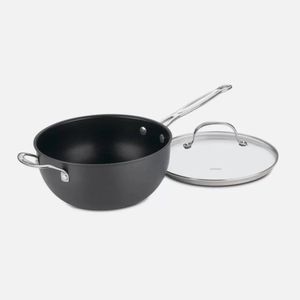 PANELA CUISINART CHEF'S CLASSIC ANODIZADA COM ALÇA AUXILIAR E TAMPA 6354-24H