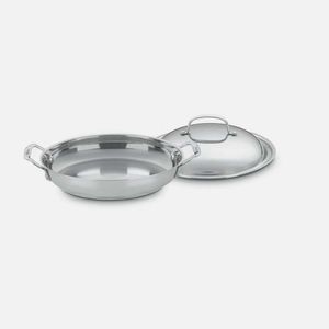 PANELA CUISINART CHEF'S CLASSIC DIÁRIA EM AÇO INOX COM TAMPA 30CM 725-30D