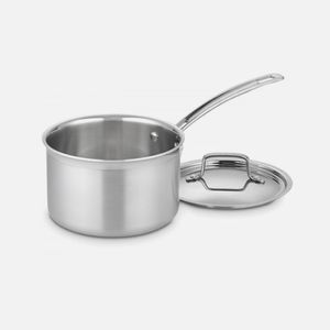PANELA CUISINART MUTICLAD PRO TRIPLE PLY EM AÇO INOX 3 LITROS COM TAMPA MCP193-18N