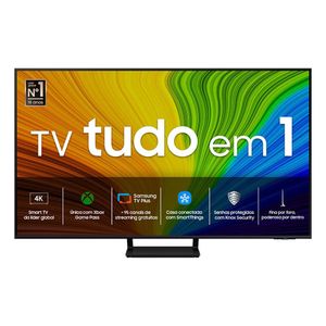 Samsung Smart TV 55 polegadas QLED 4K 55Q70D 2024, Tecnologia de Pontos Quânticos, Processador com AI, Painel até 120Hz, Design AirSlim