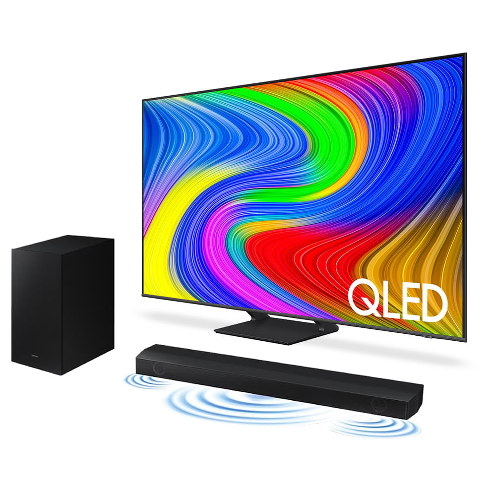 Smart TV 70&quot; QLED 4K 70Q65D 2024 + Soundbar HW-B550/ZD 70