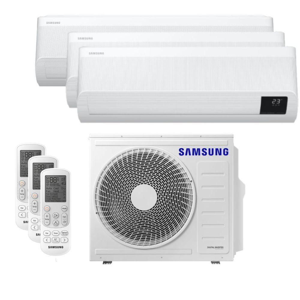 Ar Condicionado Multisplit Tri 36000 Btu(2x9000+18000) Quente/frio - Inverter - Samsung - 220v - Aj025anapkh Aj050anapkh1 / Aj068axj3kh
