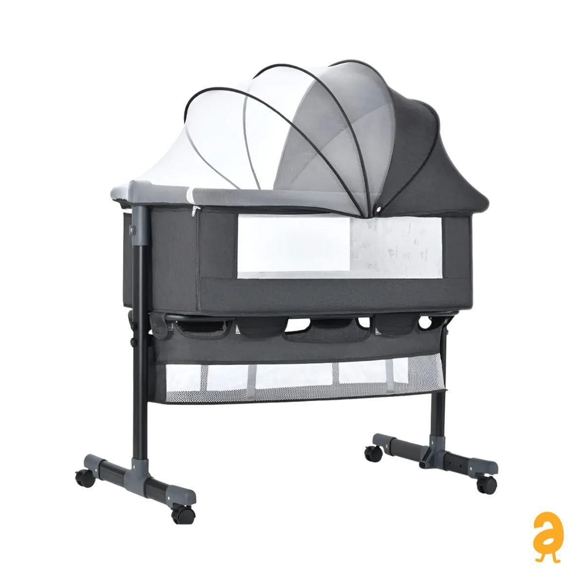 Berço Portátil Bebê Acoplado Co-Bed Connect Maxi baby Grafite
