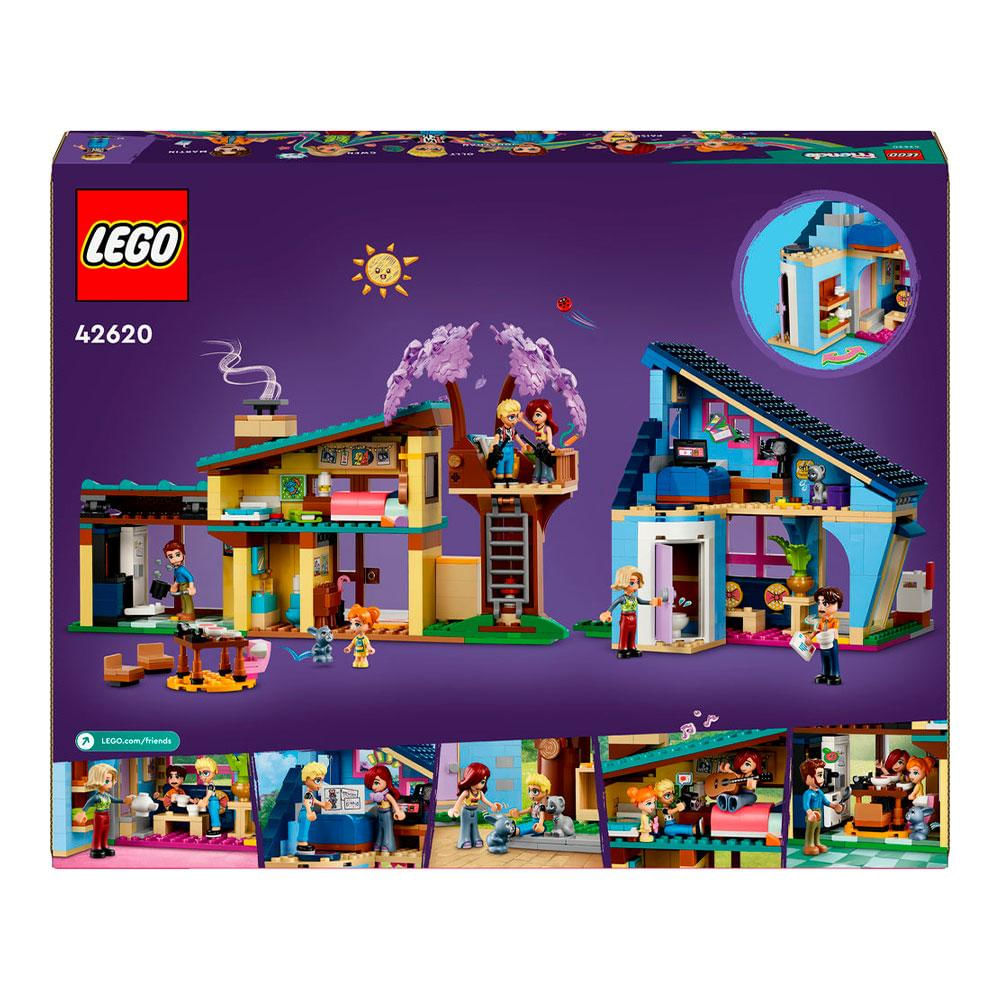 LEGO Friends Casas de Família de Olly e Paisley 42620 | Fastshop