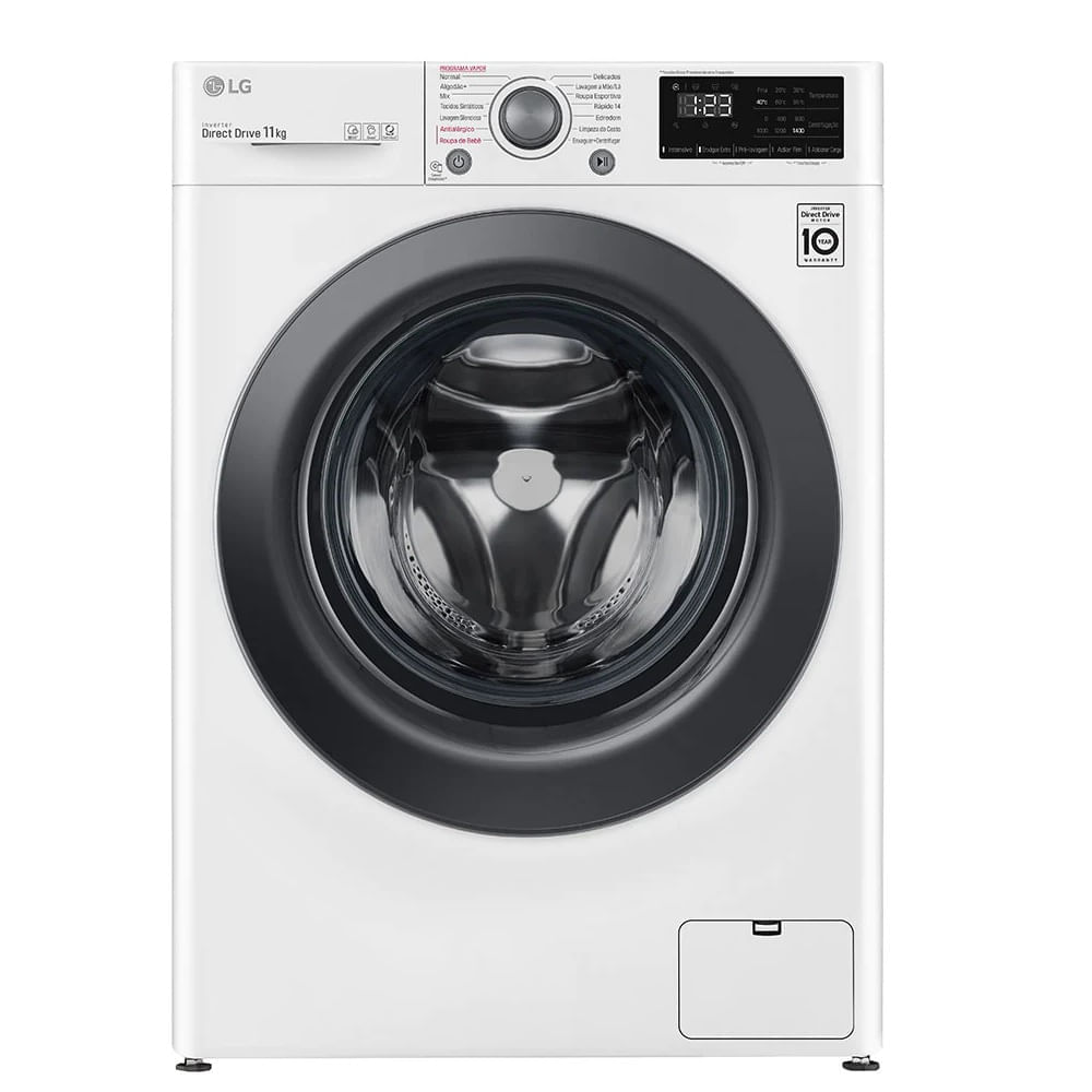 Lavadora de Roupas Smart LG 11Kg com Inteligência Artificial AIDD VC5 Branca FV3011WG4 - 127 Volts 110