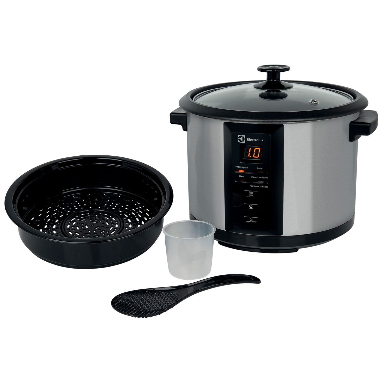 Menor preço em Panela Elétrica Electrolux Digital Experience por Rita Lobo 1,8L Preta e Inox - ECC20