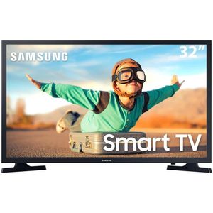 Smart  LED 32" HD Samsung T4300 HDR Wi-Fi Tizen Dolby Digital Plus 2 HDMI 1 USB Preta 2020