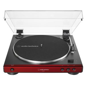 Toca-discos Audio-Technica Automático AT-LP60X-RD Vermelho