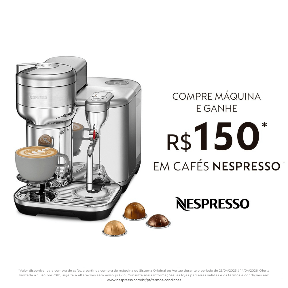 Cafeteira Expresso Nespresso Vertuo Creatista Inox 220v - Gcv5br3mene