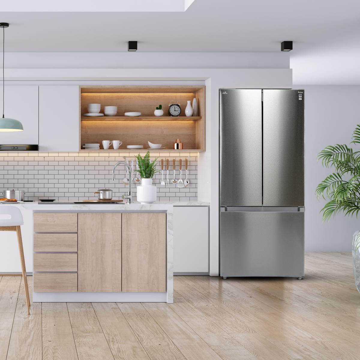 Geladeira 523L Philco Eco Inverter French Door Inox PRF53A | Fastshop