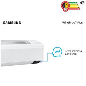Ar Condicionado Split Wind-Free Plus Digital Inverter Samsung com 18.000 BTUs, Quente e Frio, Branco - AR18TSEABWKNAZ