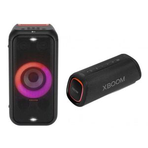 Combo Caixa De Som Portátil LG XBOOM Partybox XL5 + Caixa de Som Portátil LG XBOOM Go XG5