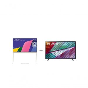 Combo Smart TV LG OLED Evo Objet Collection Posé 55'' 4K + Smart TV LG UHD UR7800 43" 4K 2023