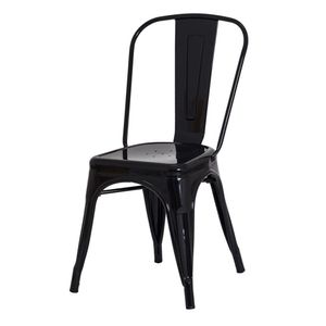 Cadeira Tolix Iron Industrial Preta