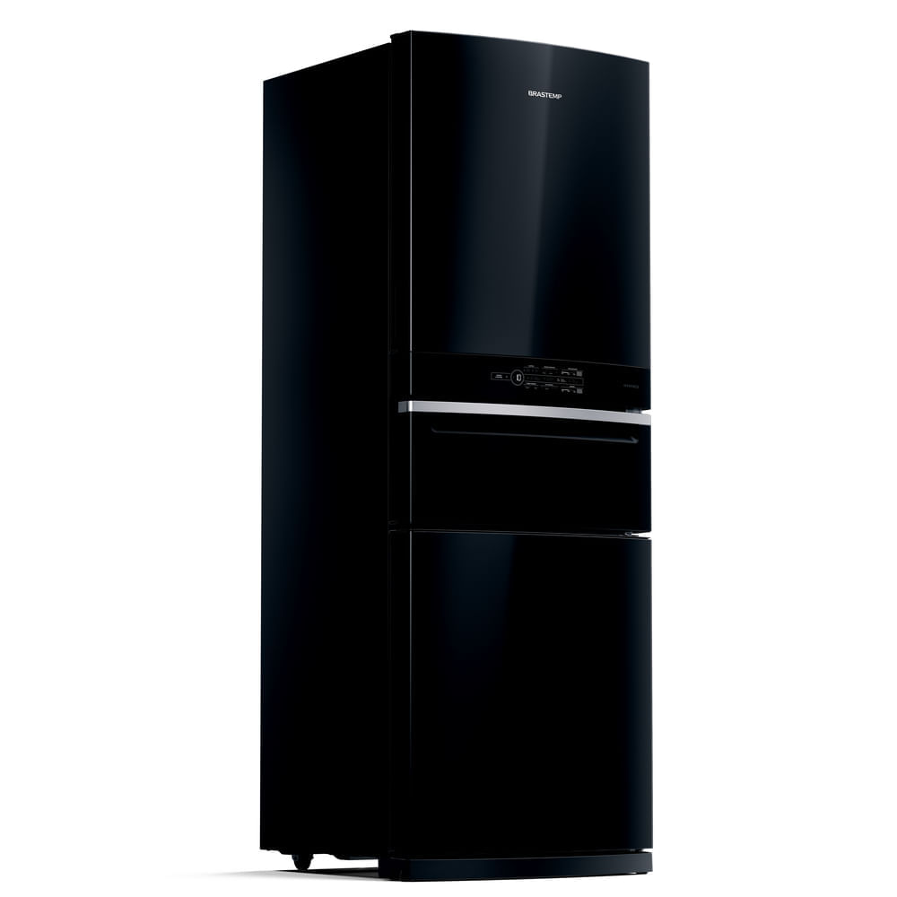 Geladeira Brastemp Inverse 3 Frost Free 419 litros cor Preta com Freeze Control Pro BRY59CE 110