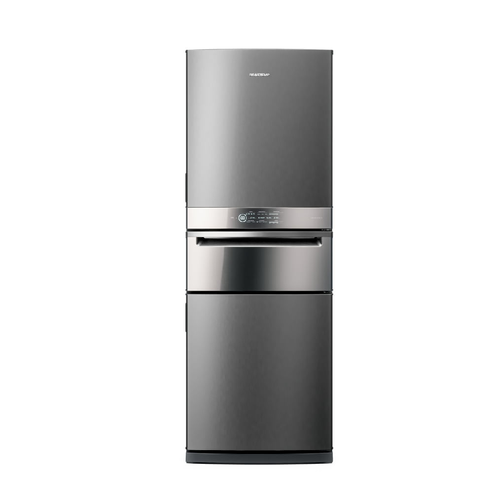 Geladeira Brastemp Inverse 3 Frost Free 419 litros cor Inox com Freeze Control Pro-BRY59CK 110