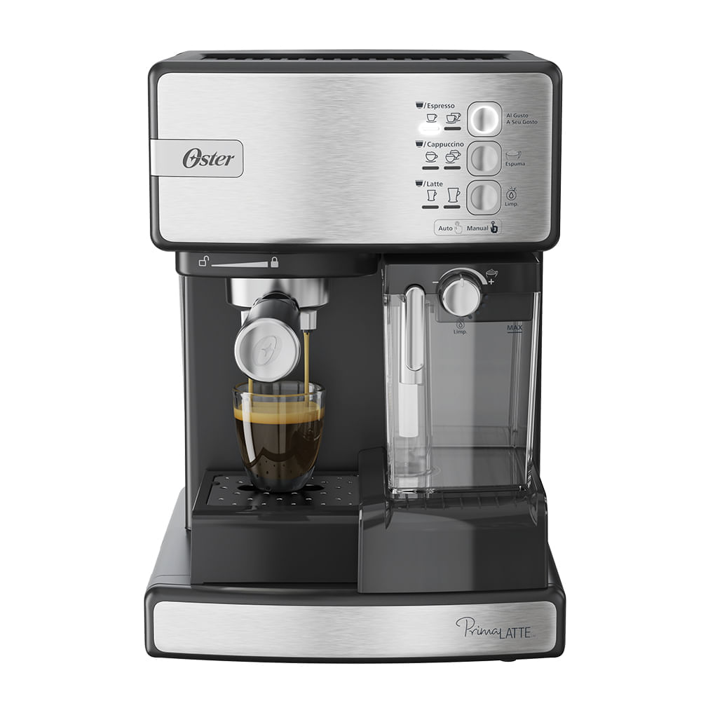 Cafeteira Espresso Oster Nova PrimaLatte Inox 110