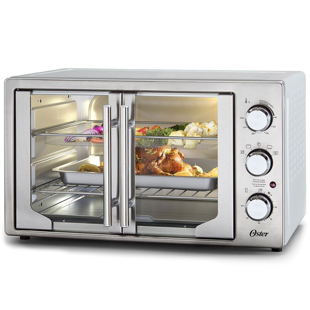 Forno e Fritadeira Sem Óleo Oster 42L French Door 2 em 1 110