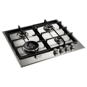 Cooktop 4 Bocas Brastemp Gourmand Inox com Duplachama e Trempe com Ferro Fundido - BDK60DR