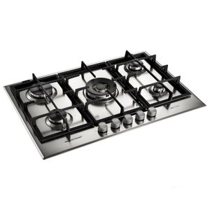 Cooktop 5 Bocas Brastemp Gourmand Inox com Duplachama e Trempe com Ferro Fundido - BDK75DR