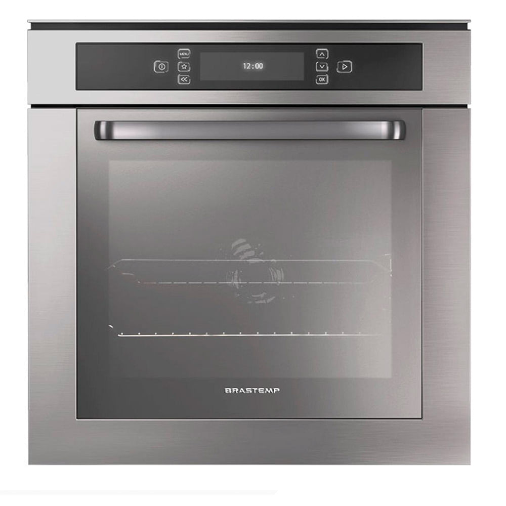 Forno de Embutir Elétrico Brastemp 67 Litros Inox com Função Ar Forçado e Painel Touch - BO260AR