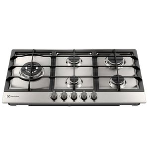 Cooktop a Gás 05 Bocas Electrolux com Acendimento Superautomático Experience Semiprofissional Inox - KE9DX