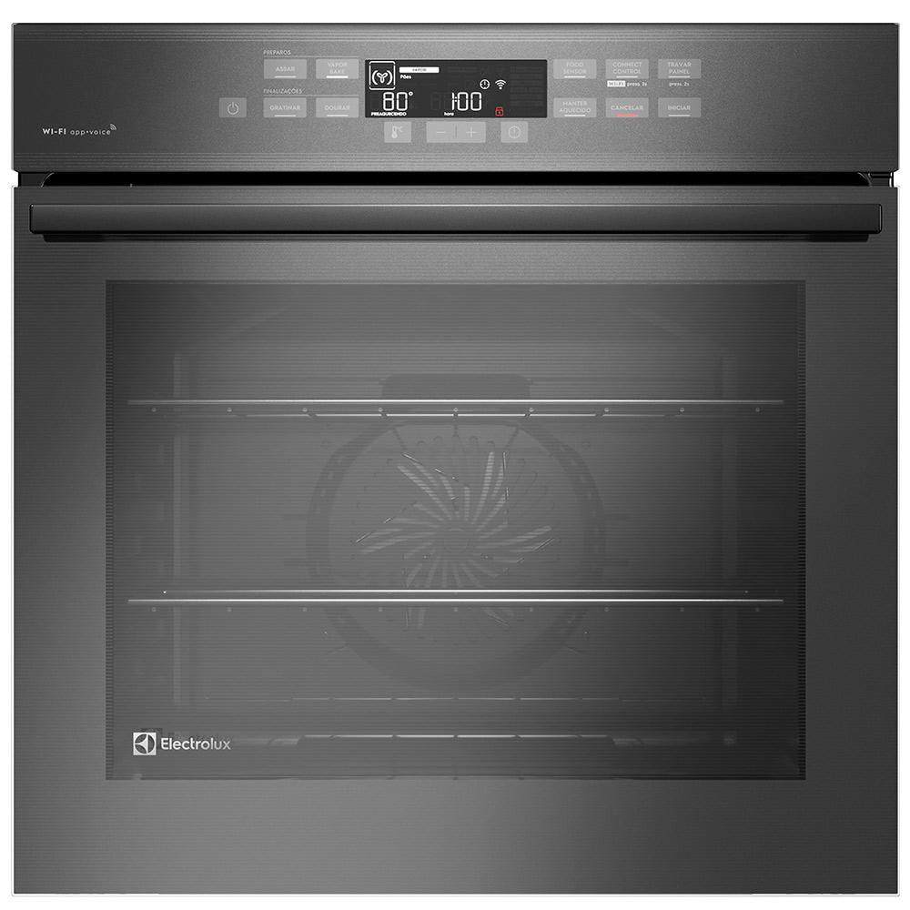 Forno Elétrico Embutir Electrolux Expert 80 Litros de Capacidade, Grill e Painel Touch Cinza Metalizado - OE8EW