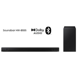 Soundbar Samsung HWB555, 2.1 Canais Wireless, Dolby Digital 2.0, Modo Game, Multiconexão por Bluetooth