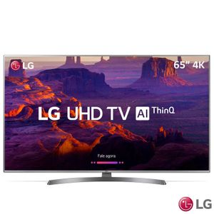 Smart TV 4K LG LED 65" com HDR Ativo, Painel IPS, WebOS 4.0, Controle Smart Magic e Wi-Fi - 65UK7500PSA