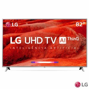 Smart TV LG UHD 4K 82" com Smart Magic e LG ThinQ AI e Wi-Fi - 82UM7570PSB