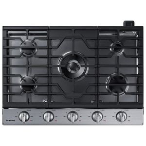 Cooktop a Gás Samsung  com 05 Bocas, 05 Níveis de Potência e Conexão Wi-Fi Inox - NA30N6555TS