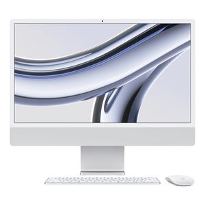 iMac 24", Tela Retina 4.5K Apple, Processador M3, (8GB RAM, 256GB) - Prateado