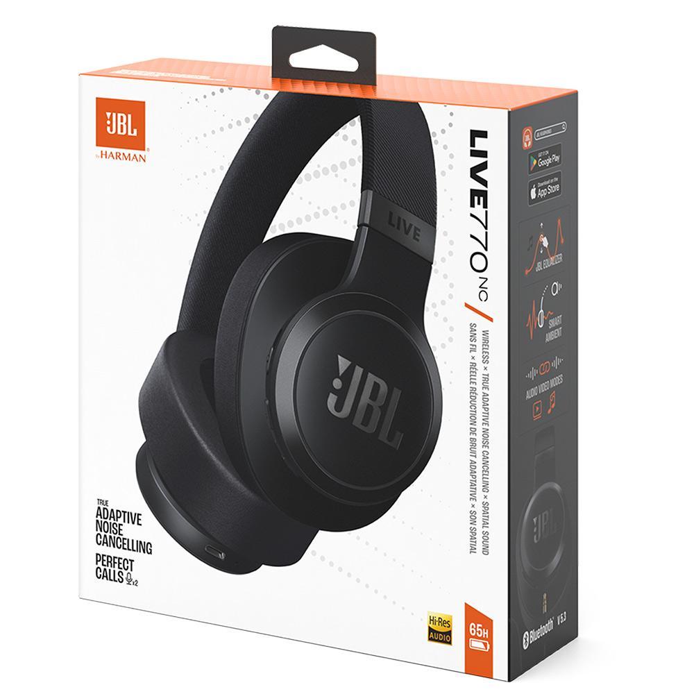 ★新品未開封★ JBL LIVE 770NC ワイヤレスヘッドホン ブラック Fone de Ouvido Bluetooth JBL Live 770NC Headphone Preto | Fastshop