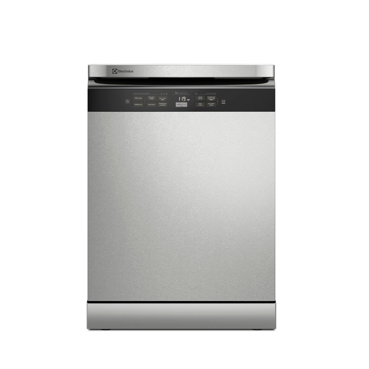 Lava-Louças Electrolux Inox com 14 Serviços, 07 Programas de Lavagem e Função Higienizar Compras - LL14X