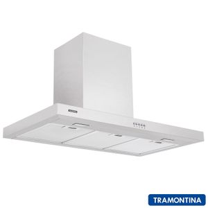 Coifa de Parede Tramontina New Dritta 90 cm com 03 Velocidades, Inox - 95800