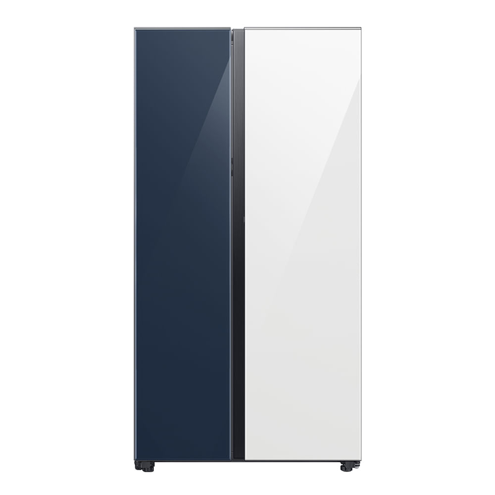 Geladeira/refrigerador 590 Litros 2 Portas Azul Bespoke - Samsung - 220v - Rs60cb760a7nbz