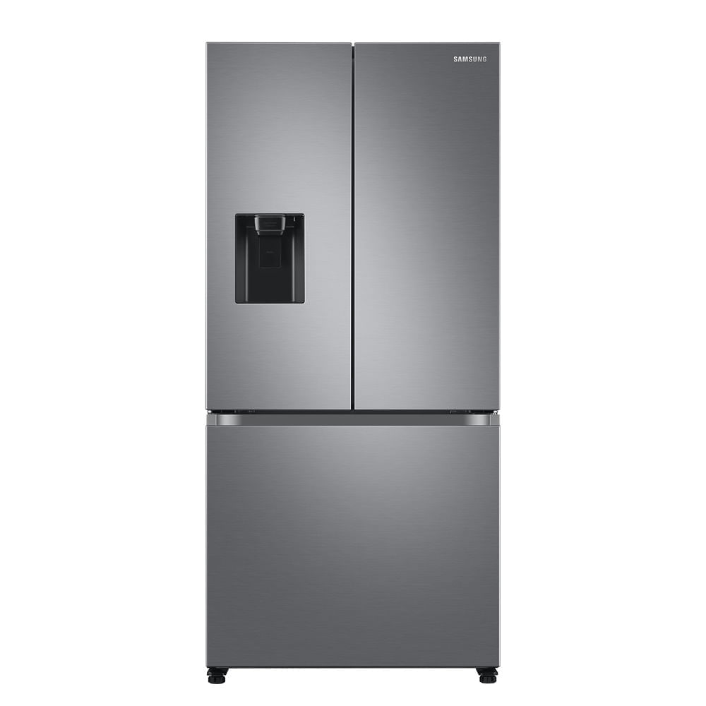 Geladeira Samsung RF49A Inverter Frost Free 3 Portas com Dispenser de Água 470L Inox Look Inox / 110