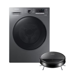 Kit Lava E Seca Wd11A Ecobubble Inox 11/7Kg 220V E Aspirador Robô 2 Em 1 Com Wi-Fi Vr5000