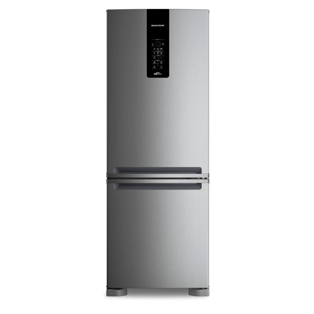 Geladeira Brastemp Frost Free Inverse A+++ 461 litros cor Inox com tecnologia Inverter e Freeze Control Advanced - BRE59FK 110