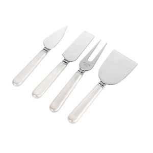 Conjunto De Facas Para Queijo Em Inox Perola 4 Peças - Hauskraft