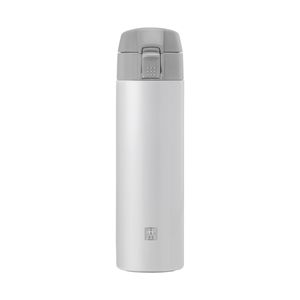 Garrafa Térmica para Viagem, 450 Ml, Cinza E Branca